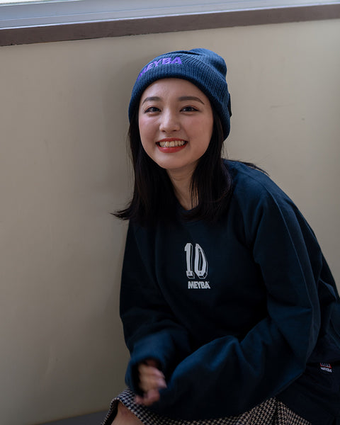 mutu marine フード付きスウェット ネイビー　サイズ　6 NYLON POCKET CREW SWEAT【NAVY】 – MEYBA Japan Official