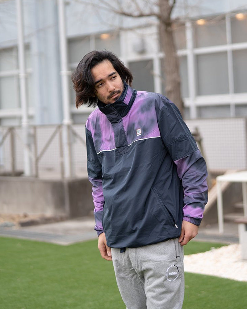 TIE DYE PACKAWAY TRAINING JACKET【NAVY/PURPLE】