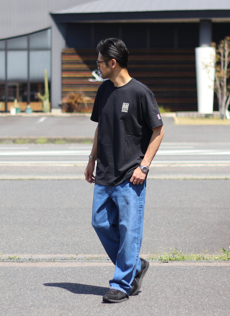 MEYBA NOCHE DISCHARGE TEE【BLACK】