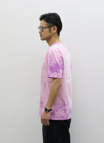 COTTON TIE DYE TEE【PURPLE/PINK】