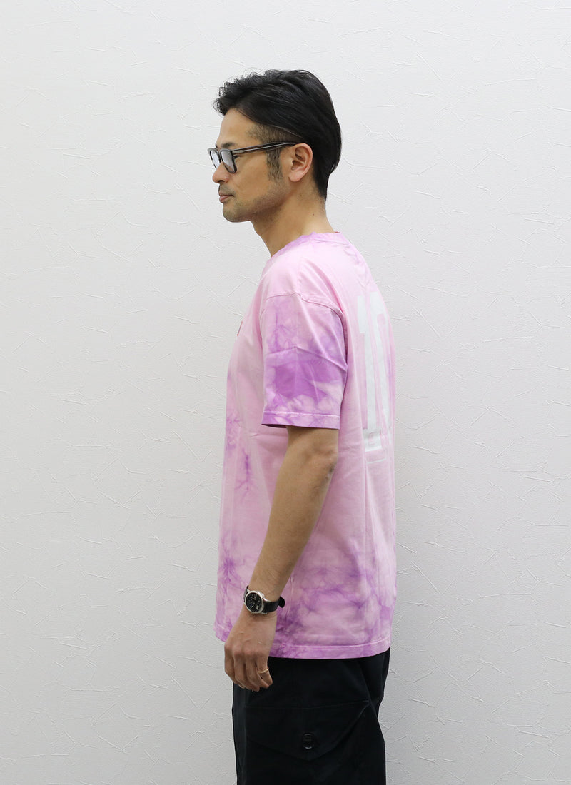 COTTON TIE DYE TEE【PURPLE/PINK】