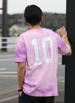 COTTON TIE DYE TEE【PURPLE/PINK】