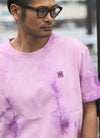 COTTON TIE DYE TEE【PURPLE/PINK】