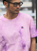 COTTON TIE DYE TEE【PURPLE/PINK】