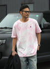 COTTON TIE DYE TEE【PINK/WHITE】
