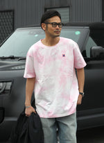 COTTON TIE DYE TEE【PINK/WHITE】
