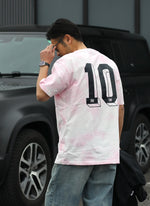 COTTON TIE DYE TEE【PINK/WHITE】