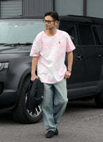 COTTON TIE DYE TEE【PINK/WHITE】