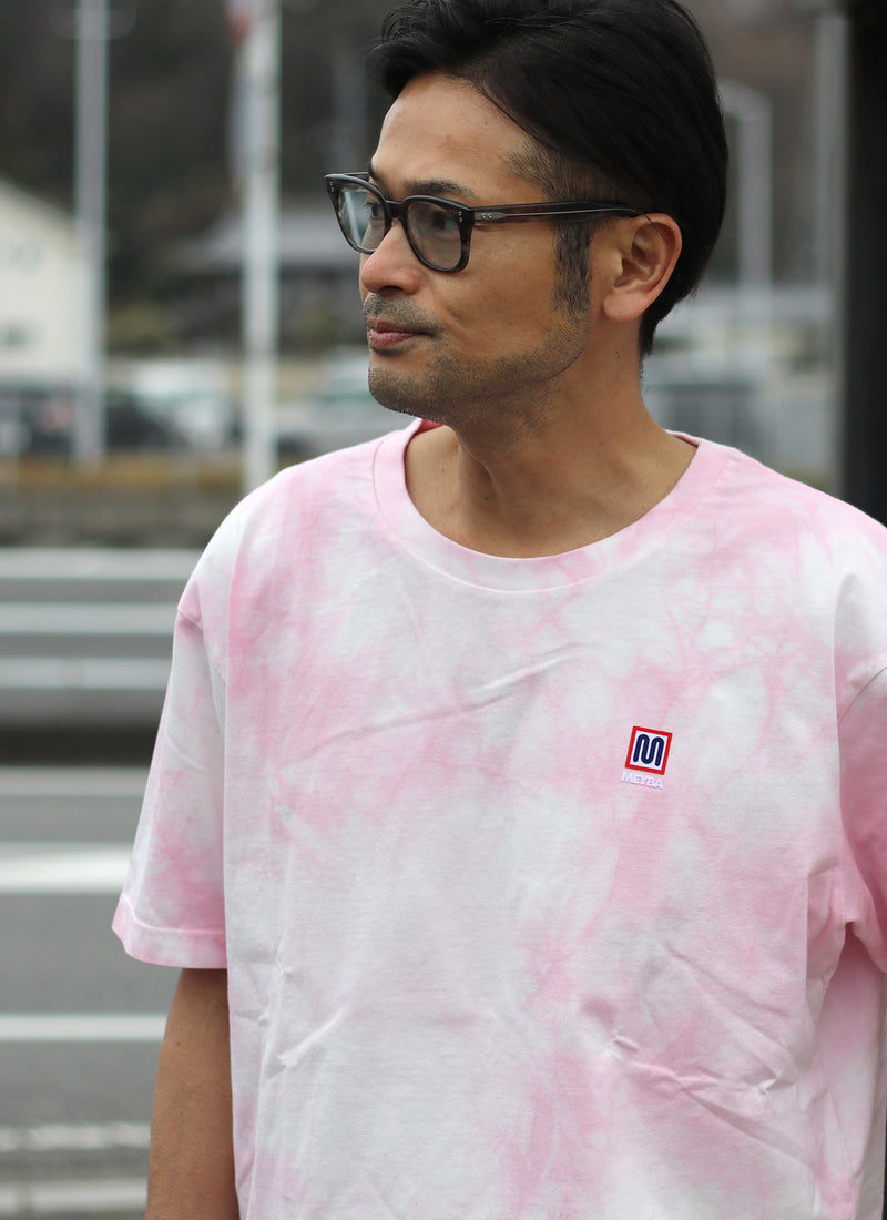 COTTON TIE DYE TEE【PINK/WHITE】