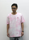 COTTON TIE DYE TEE【PINK/WHITE】