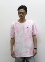 COTTON TIE DYE TEE【PINK/WHITE】