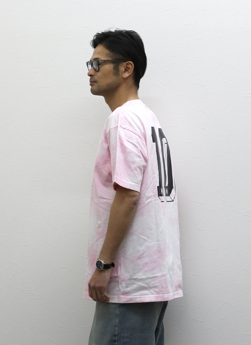 COTTON TIE DYE TEE【PINK/WHITE】