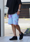 TIE DYE SWEAT SHORT【SKY/PURPLE】