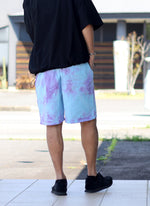 TIE DYE SWEAT SHORT【SKY/PURPLE】