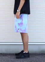 TIE DYE SWEAT SHORT【SKY/PURPLE】