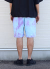 TIE DYE SWEAT SHORT【SKY/PURPLE】