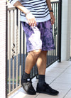 TIE DYE SWEAT SHORT【NAVY/PURPLE】