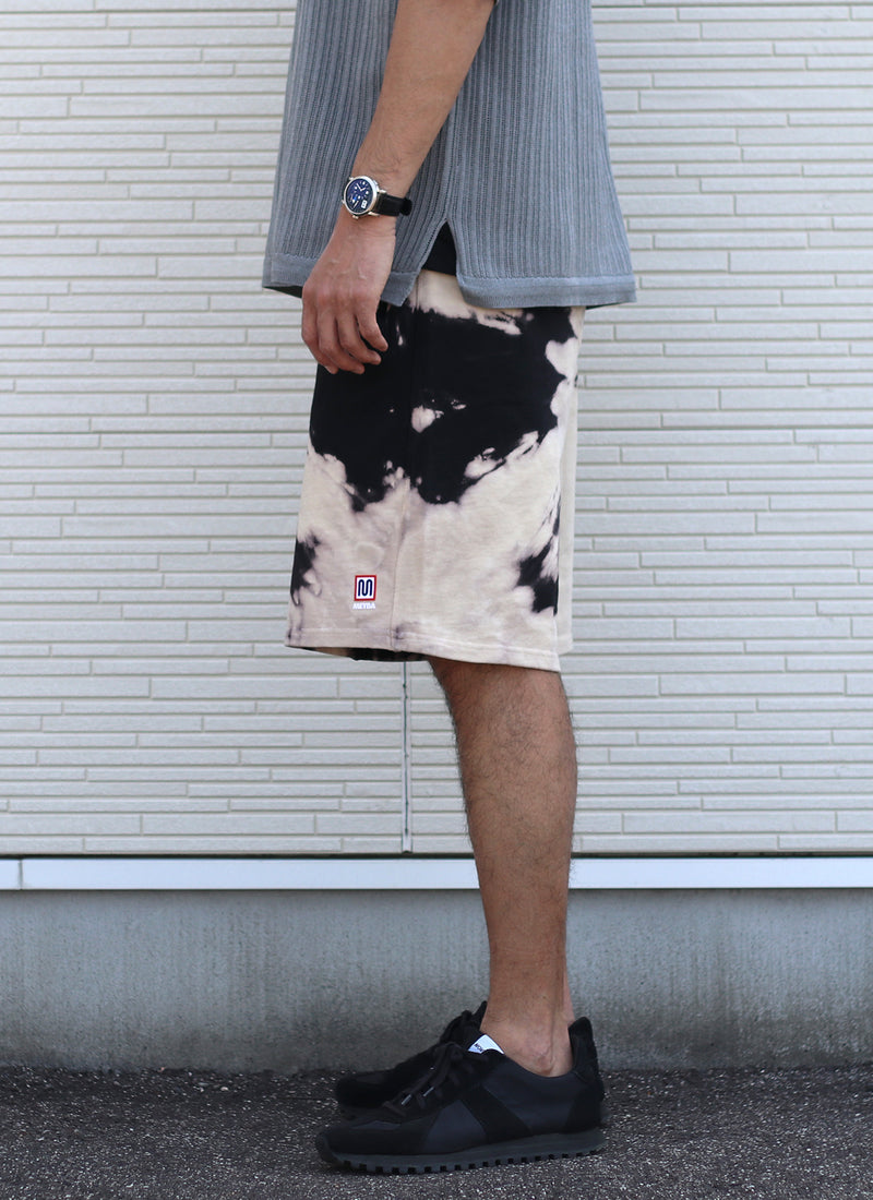 TIE DYE SWEAT SHORT【BLACK/SEA MIST】　日本限定カラー