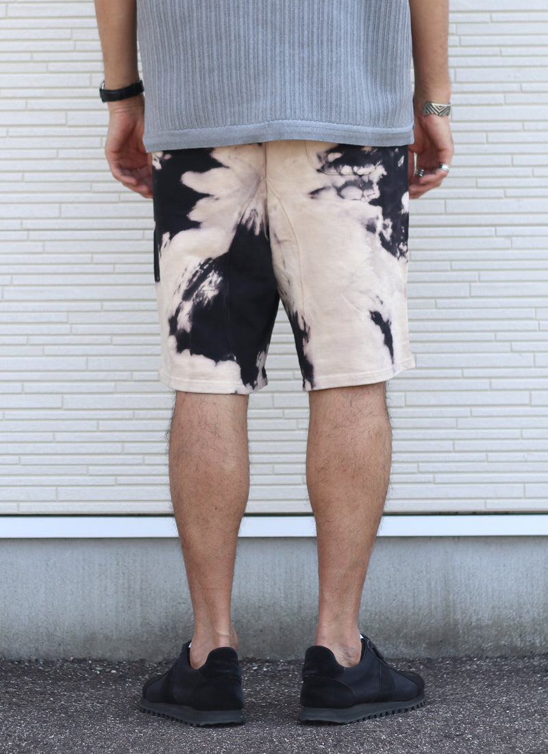TIE DYE SWEAT SHORT【BLACK/SEA MIST】　日本限定カラー