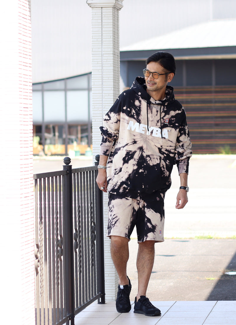 TIE DYE SWEAT HOODY【BLACK/SEA MIST】日本限定カラー