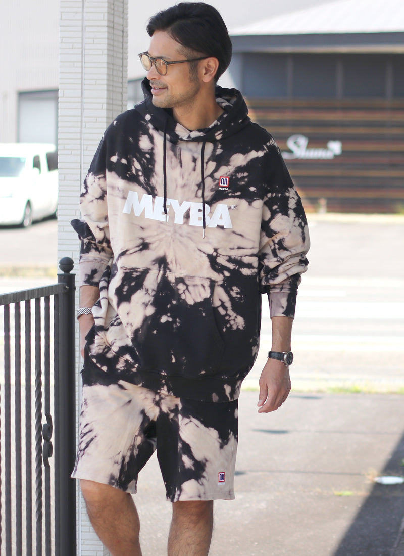 TIE DYE SWEAT HOODY【BLACK/SEA MIST】日本限定カラー