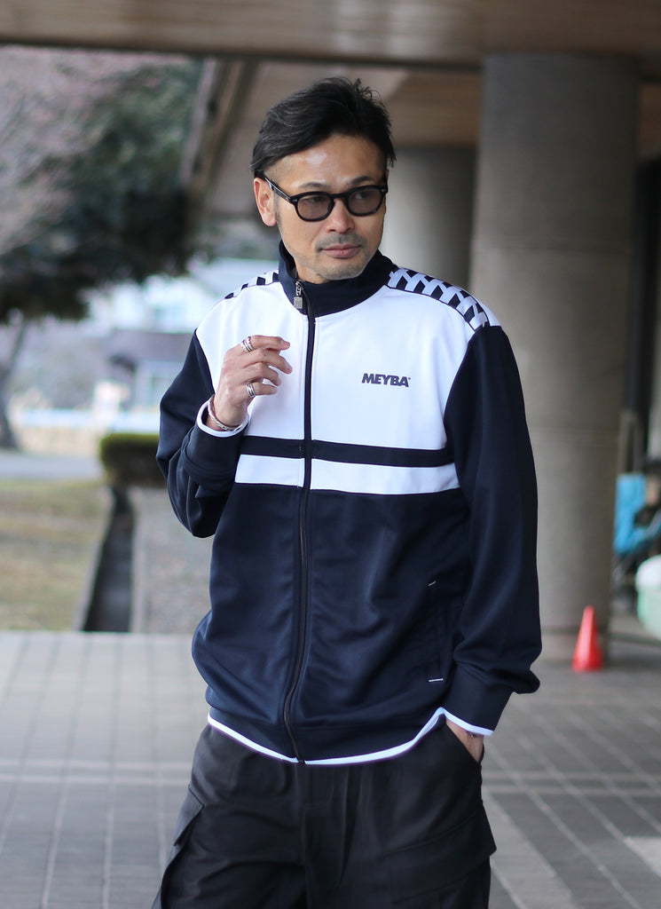 TERRACE STRIPE TRACK JACKET【NAVY/WHITE】