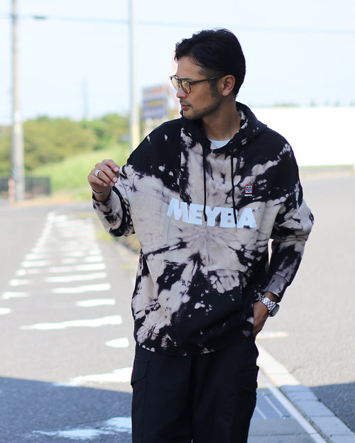 TIE DYE SWEAT HOODY【BLACK/SEA MIST】日本限定カラー