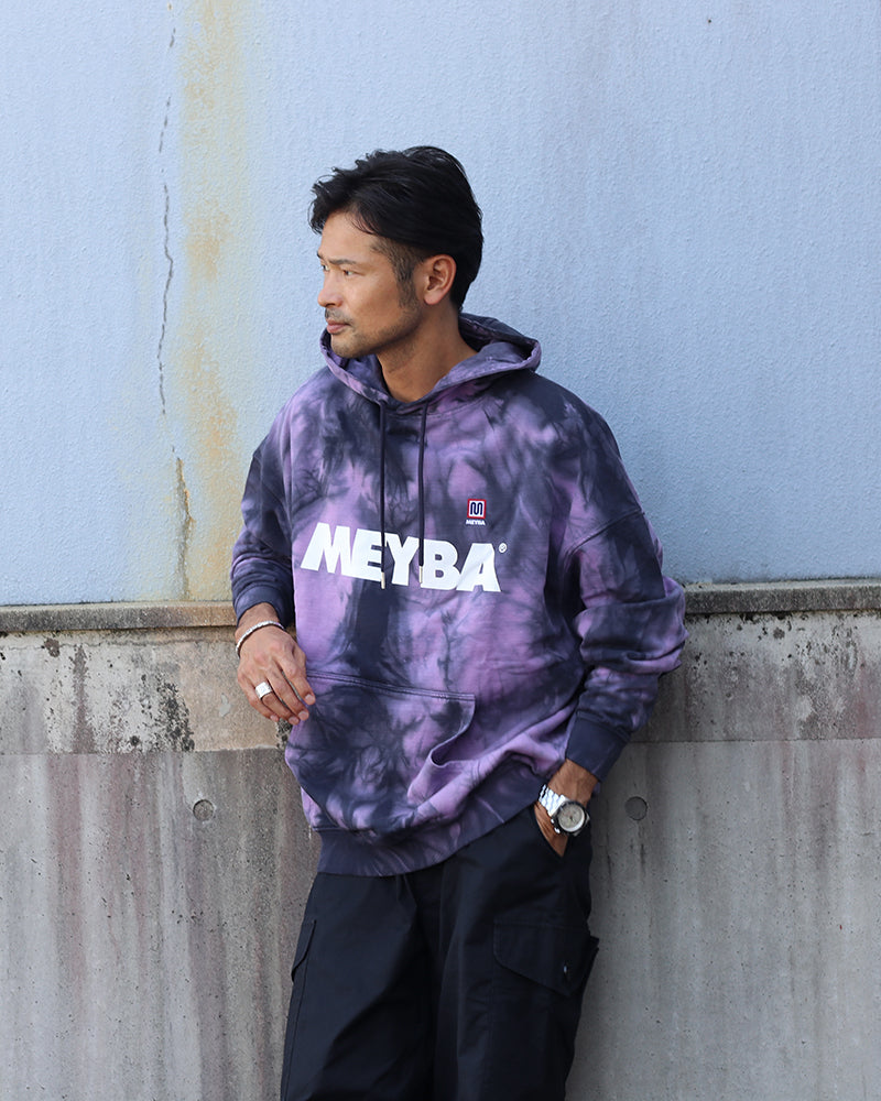 TIE DYE SWEAT HOODY【NAVY/PURPLE】