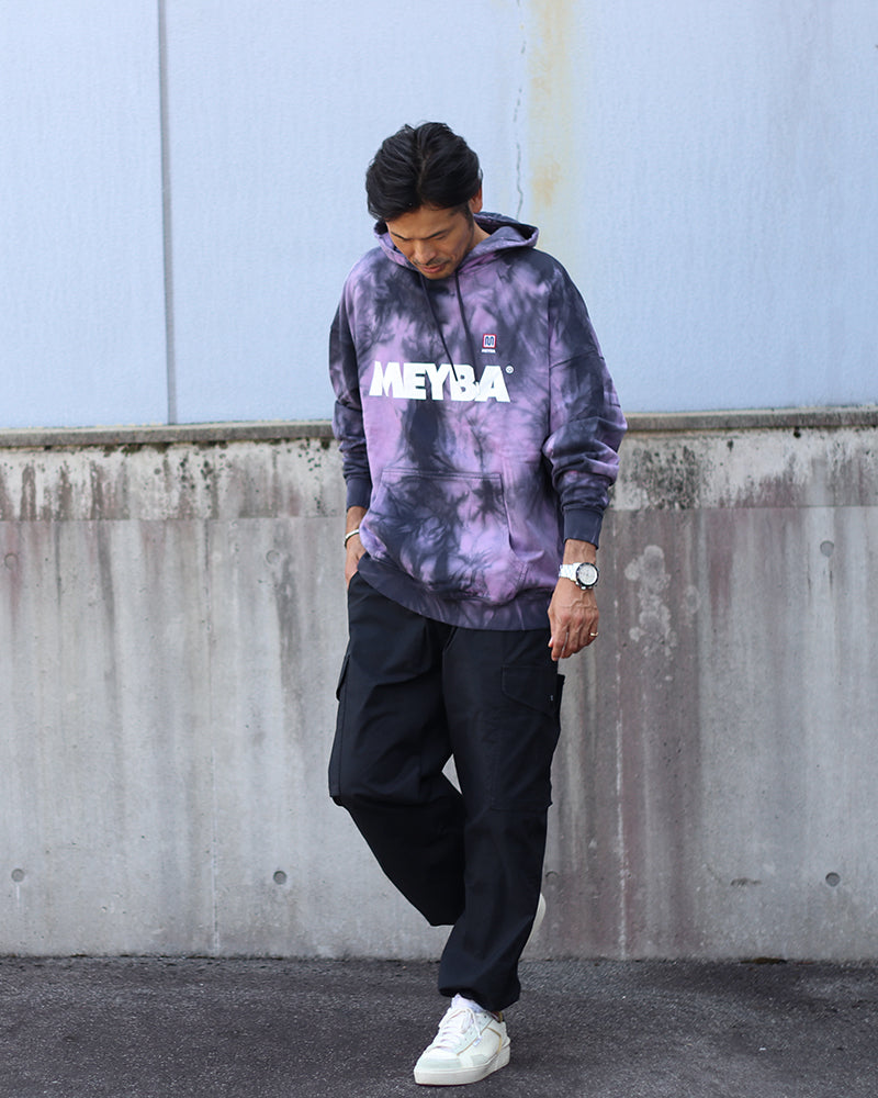 TIE DYE SWEAT HOODY【NAVY/PURPLE】