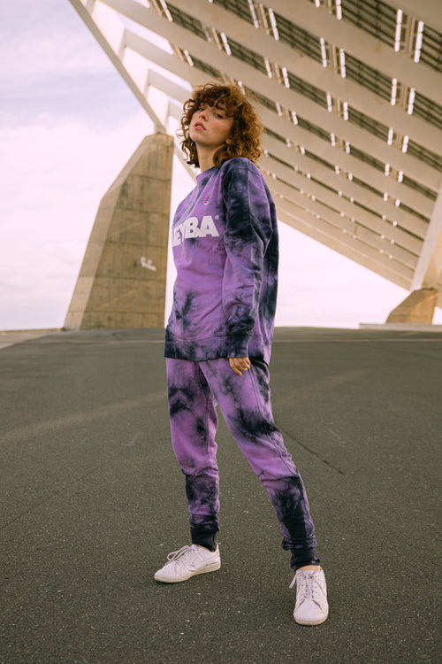 MEYBA TIE DYE SWEAT PANT【NAVY/PURPLE】