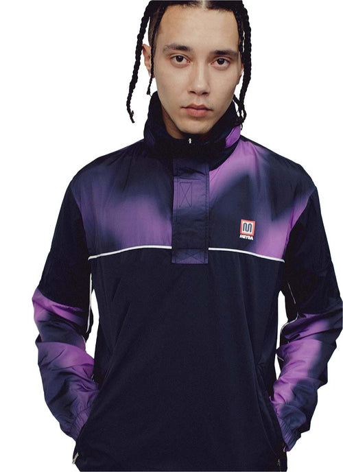 TIE DYE PACKAWAY TRAINING JACKET【NAVY/PURPLE】